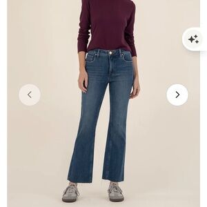 KUT from the cloth mid rise ankle flair jeans